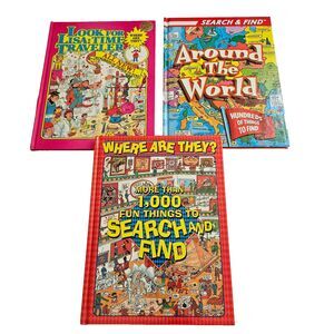 Search and Find Books Set of 3 Around the World, Where Are They, Look for Lisa